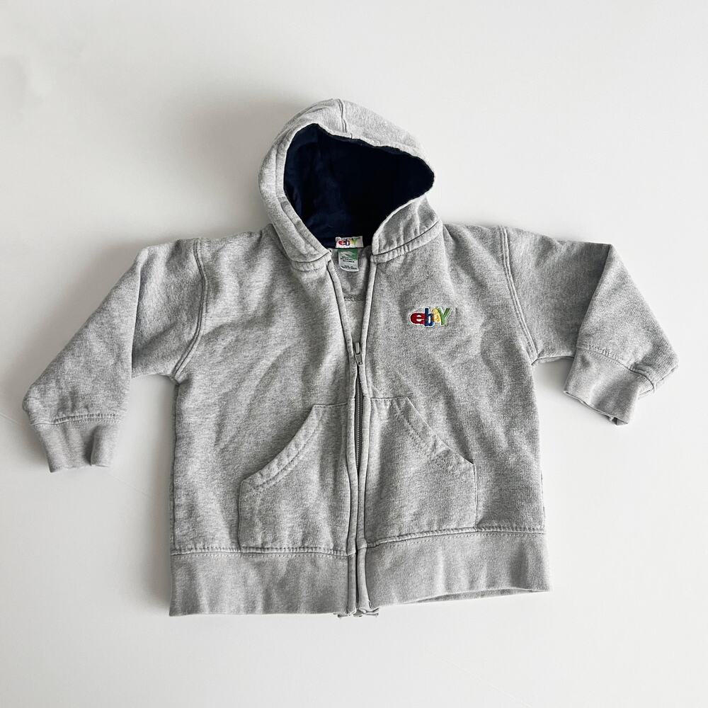 Precious Cargo Size 2T Embroidered Logo Gray Zip Up Hoodie Sweatshirt